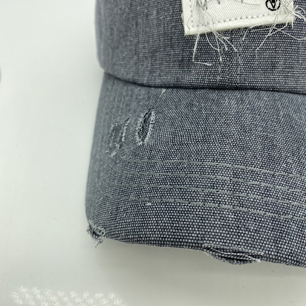 Hatt Nisch Hål Broderad Justerbar Baseballkeps För Män A Grey