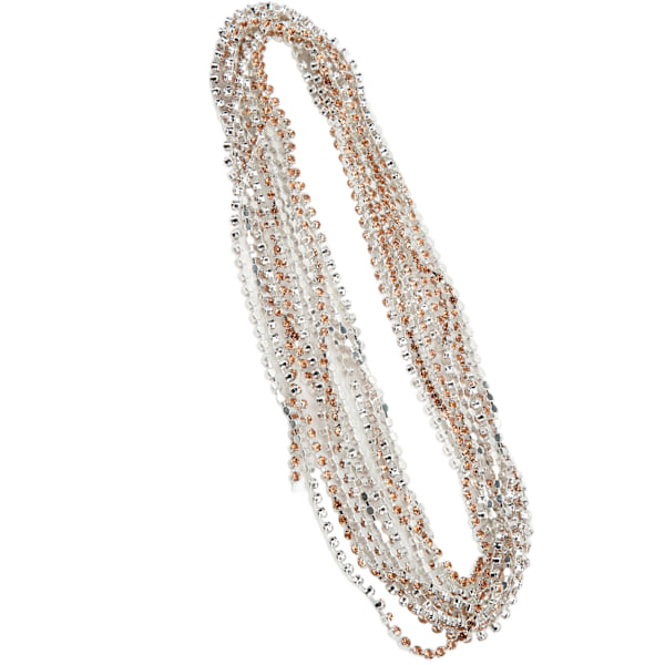 5 meter Rhinestone kedja Stark Praktiskhet Glänsande Färgglad Rund Rhinestone Klokedja för DIY Kläd DekorationChampagne