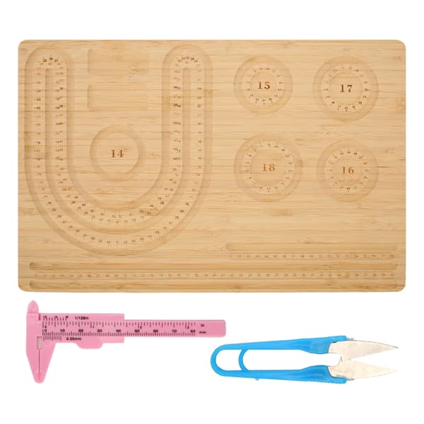 Perleplade Retro Klar Skala Smykkedesign Måtte Perleplade Bræt til DIY Armbånd Halskæde