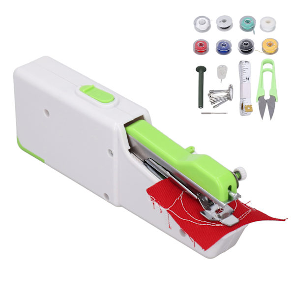 Kätevä käsitikkikone, ergonominen muotoilu, helppokäyttöinen, sopii vaatteiden, verhojen ja DIY-töiden ompeluun