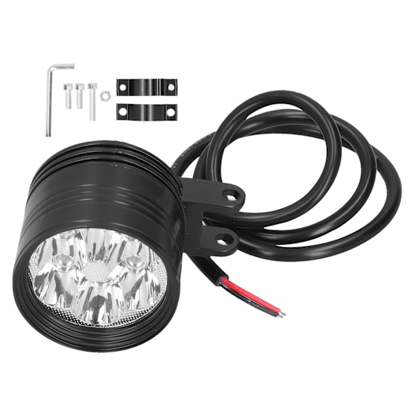 60W 6LED Spotlys 6000K 4000LM Sterke Spotlys 3 Lysmoduser IP67 Vanntett for Motorsykkel