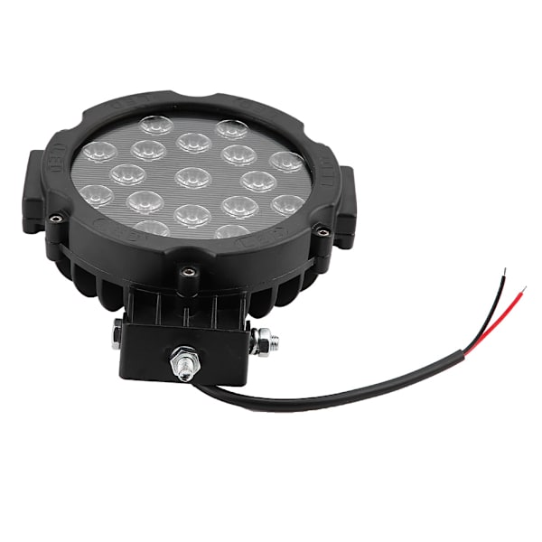 51W LED Universaali Pyöreä Työvalolista Ajovalaisin Musta Auto Kuorma-auto Muokkaus