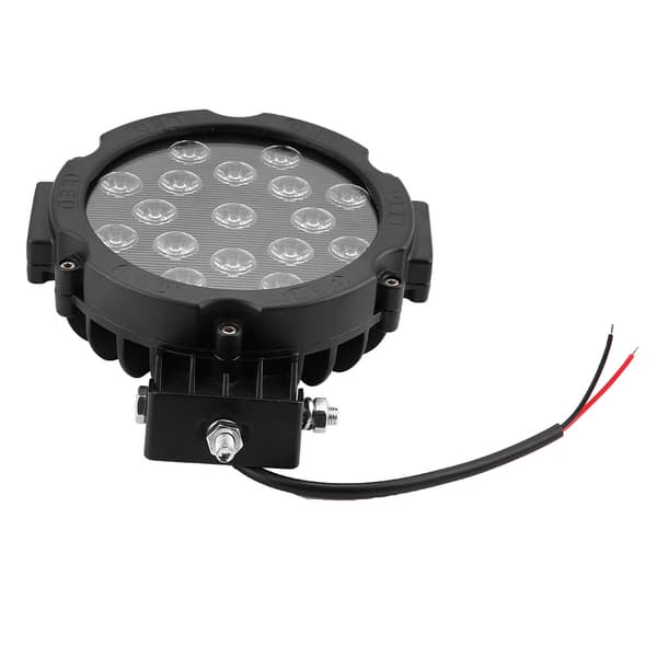51W LED Universal Rund Arbetsljusramp Körlampa Svart Bil Lastbil Modifiering