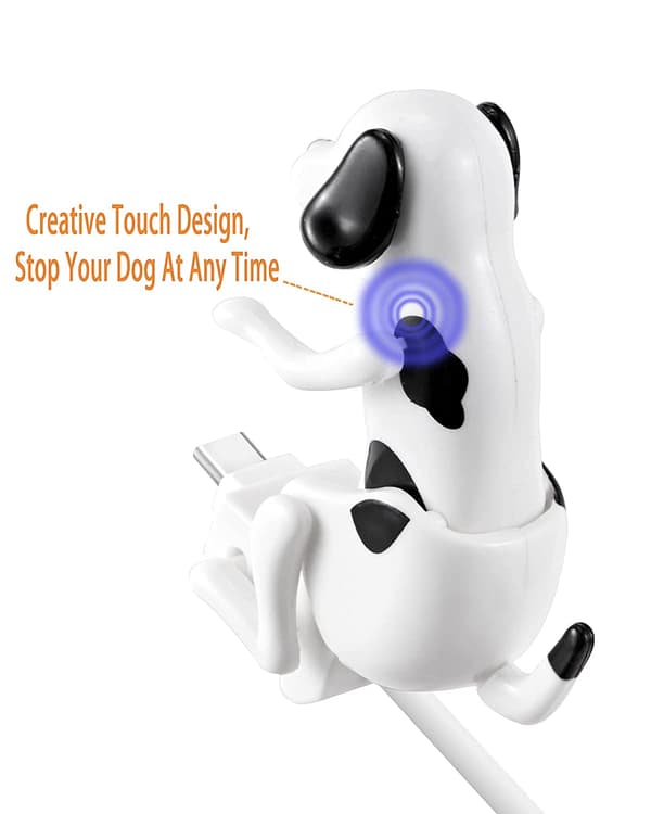 Humping Dog-telefonoplader til Type C, sjov Touch Dog USB Fa