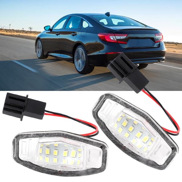 1 Par 18 LED Hvidt Nummerpladelys Til Accord 03-12 Biltilbehør