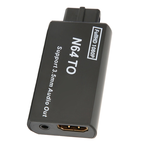 N64-HDMI-muunnin 1080p tukee PAL NTSC -videopeliadapteria 3,5 mm liitännällä