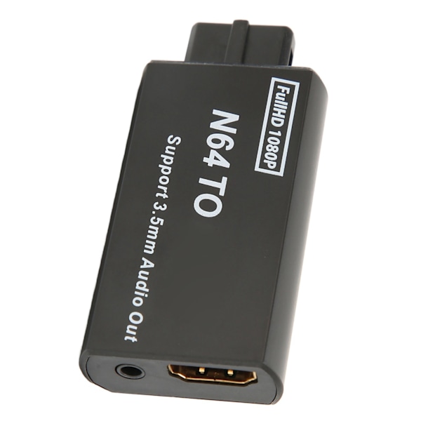 N64 til HD Multimedia Interface-omformer 1080p Støtte PAL NTSC Videospill Adapter med 3,5 mm Grensesnitt