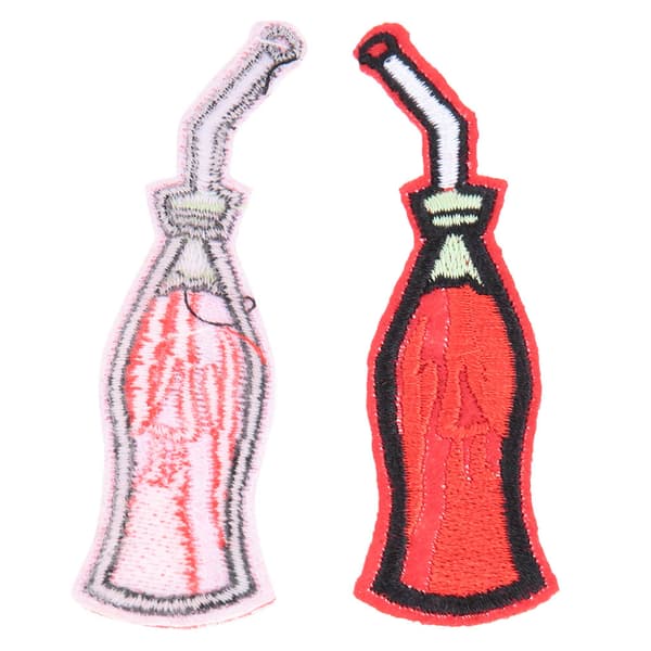 10 stk. DIY håndlagde matformede sy- og broderilapper for klær og tilbehør (Cola)