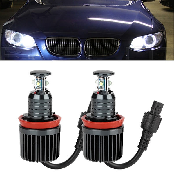 2 stk. For H8 40W Super Lyse Angel Eyes Tågeforlygte LED Pærer Passer til E91 E92 E93