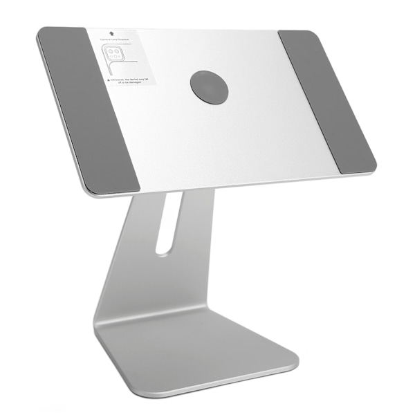 IOS-tabletin jalusta, hopea, magneettinen alumiiniseos, liukumaton silikoninen tabletin pidike 10,9 tuuman, 11 tuuman ja 12,9 tuuman laitteille