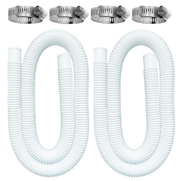 Udskiftningssæt med fire klemmer, 1,25 tommer diameter, 59 tommer længde, til specifikke pumpemodeller, baghave, ved poolen 2pcs