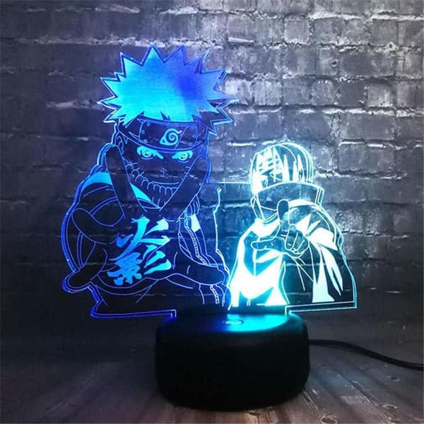 Naruto Kakashi Uchiha Sasuke 3D Illusion Natlampe Sm