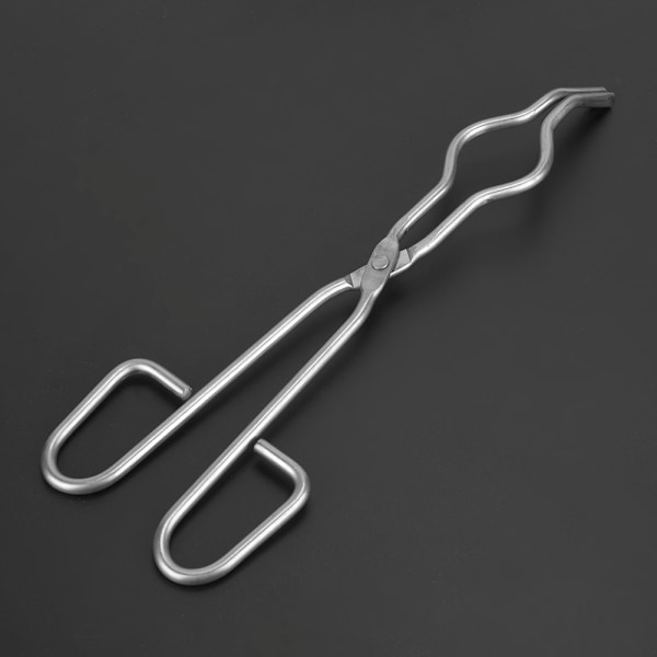 Rustfrit stål digel tang klemme bægerholder med flyklasse nitte(250mm/9.84in)