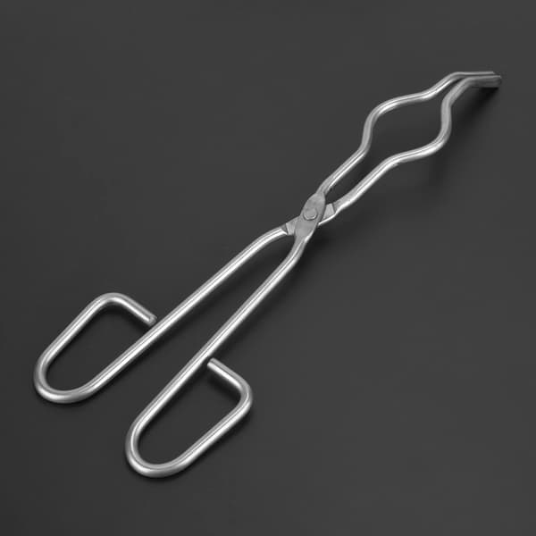 Rustfritt stål digel tvinge klemme begerholder med flyklasse nagle (250mm/9.84in)