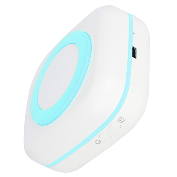 Mini-skrivare 200DPI Bärbar 8.8x8.5x3.7cm TypeC Termisk Skrivar Enhet med 800mAh Batteri(Blå )