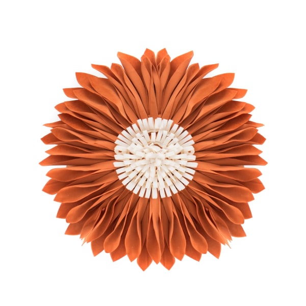 3D 18 tums blommiga kuddfodral estetiska De Orange