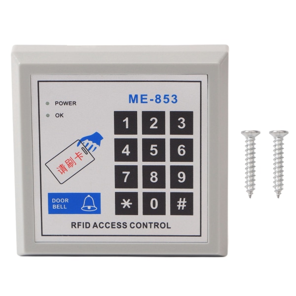Adgangskontroll maskin-ID Enkeldørs ledningspassord Kortsikkerhet Adgangskontrollmaskin