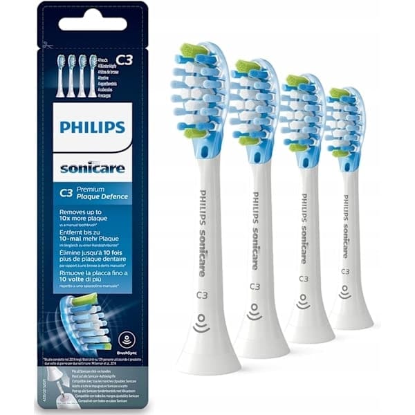 Replacement brush heads compatible with Philips Sonicare, C3 Black, Packaging may vary Black C3 Black