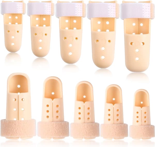 10 Pieces Finger Splint for Mallet Finger, Finger Support, Finger Splint
