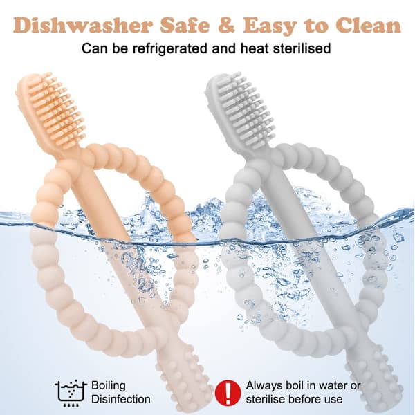 Soft Silicone Teether - 2 Pcs For Teething And Sore Gums