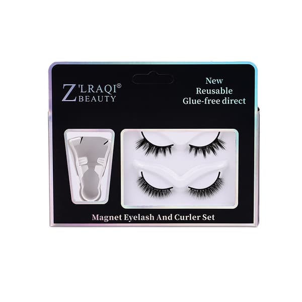 Magnetic Reusable False Eyelashes with Applicator, 2 Pairs Model 2