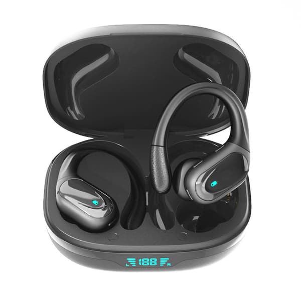 Trådløse høretelefoner Bluetooth 5.1 sort