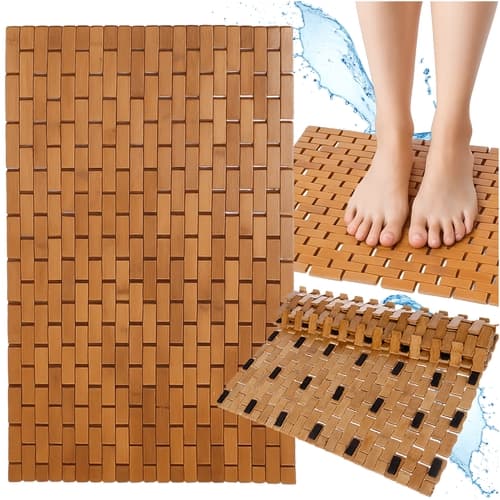 Badrumsmatta Bambu - 80x50 cm