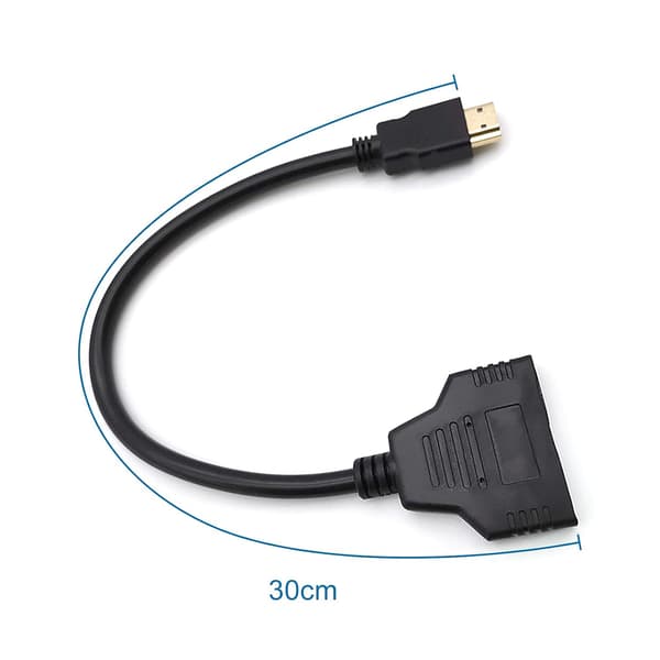HDMI-splitteradapterkabel - HDMI-splitter 1 ind 2 ud HDMI