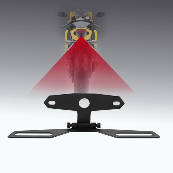 Foldable License Plate Taillight Holder Rear Bracket for Motorcycle ATV