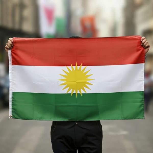 Kurdistans flag - 150 x 90 cm