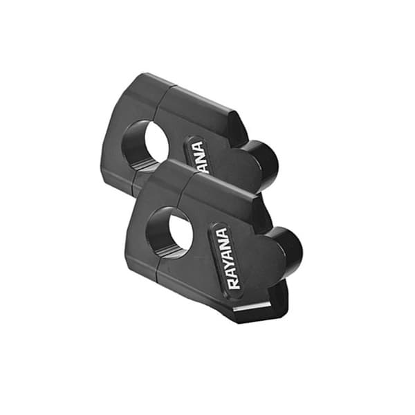 Motorcycle Handlebar Risers, Black, 22mm Diameter (1 Pair)