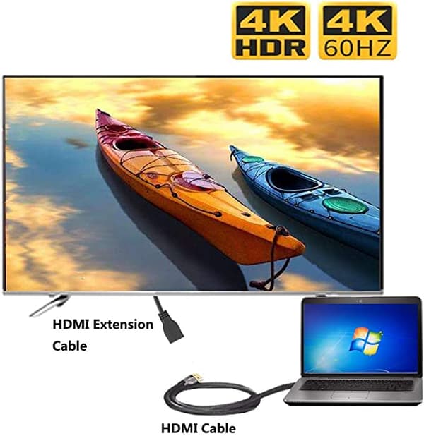 HDMI-kabel 4K60Hz HDMI 2.0 Sort 1 m