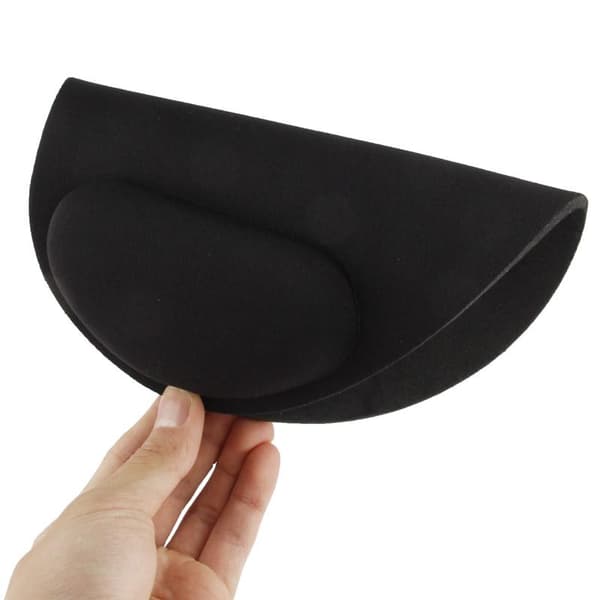 Thin Mouse Pad with Wrist Rest - Black