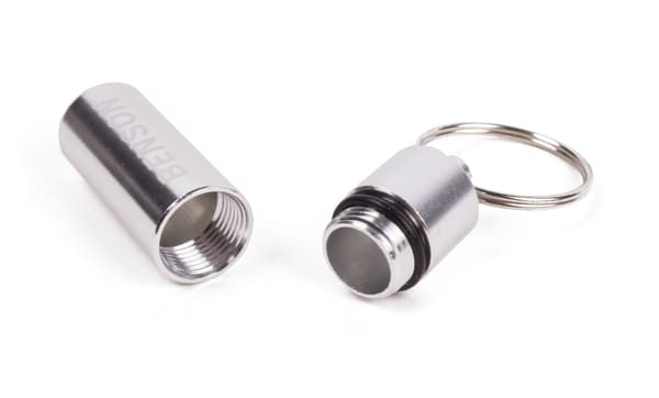 Pillerisäiliö avaimenperällä 52 x Ø14 mm