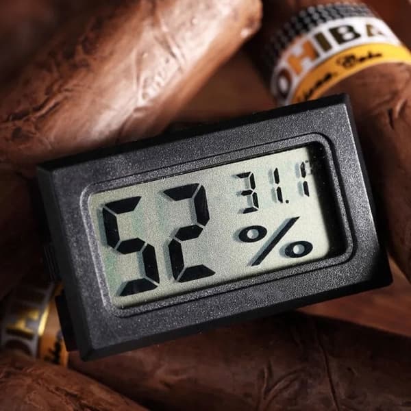 2-i-1 digitalt hygrometer, termometer og fuktighetsmåler