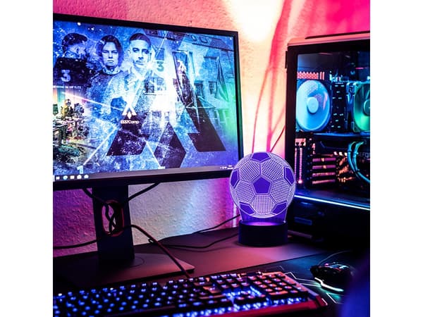 Natlampe Fodbold / Bordlampe - RGB
