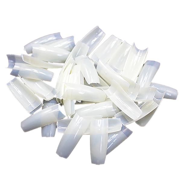100 stk mælkehvide negletips