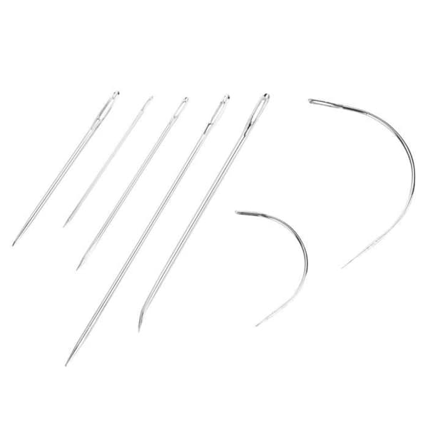 Leather Sewing Tool Repair Kit, Leather Sewing Kit - Includes Awl, Curved, Waxed Thread and Needle - For