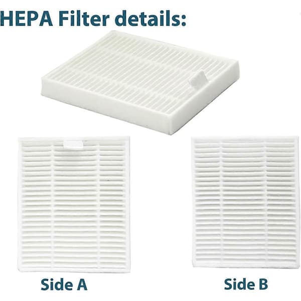 Reservedele til Combo 2 Essential Y051240, Hovedsidebørste Filtre Moppeposer Tilbehørssæt