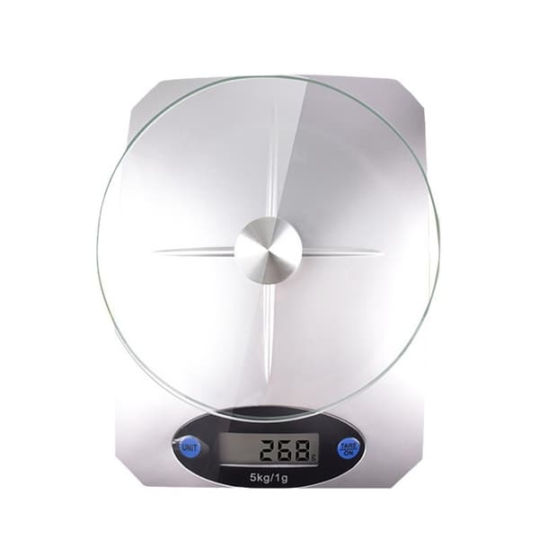 Digital Kitchen Scale 5 kg/1 g, Accurate Food Scale with LCD Display, Perfect for Cooking and Baking