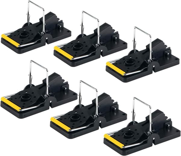 Large Rat Trap, Reusable Rodent Solution, 6-pack