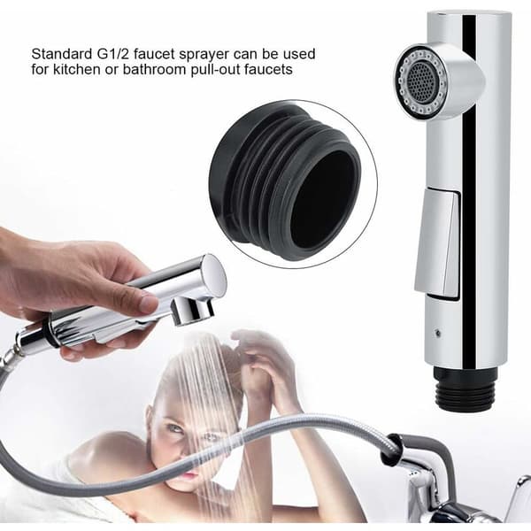Pull-Out Spray Faucet, Replacement Accessory, 2 Spray Settings, for Sink