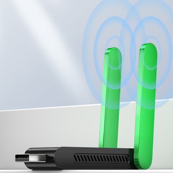 1200 Mbps 5G Dobbelt Antenne USB 3.0 WiFi-adapter til PC og Laptop