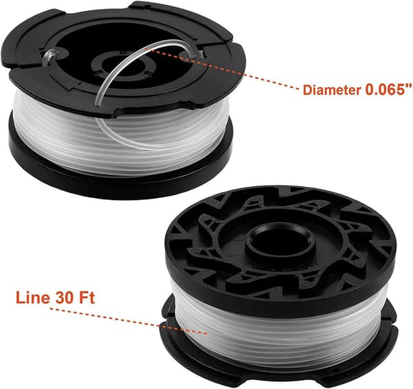 6-pak spoler A6481 A6485 til Black Decker trimmere