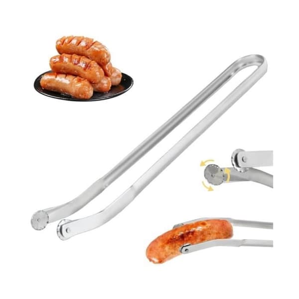 Grilltang - sh - Lang pølsetang - Rustfritt stål - 38 cm - Essential Utensil