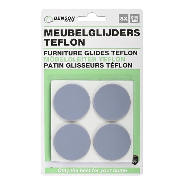 Huonekalutassut Teflon 8 kpl ø40 mm