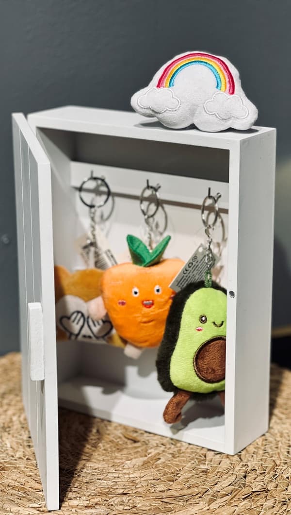 Keychain Plush \"See not\" MultiColo Ser inte MultiColor