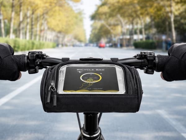 Cykelväska styre vattentät mobilficka