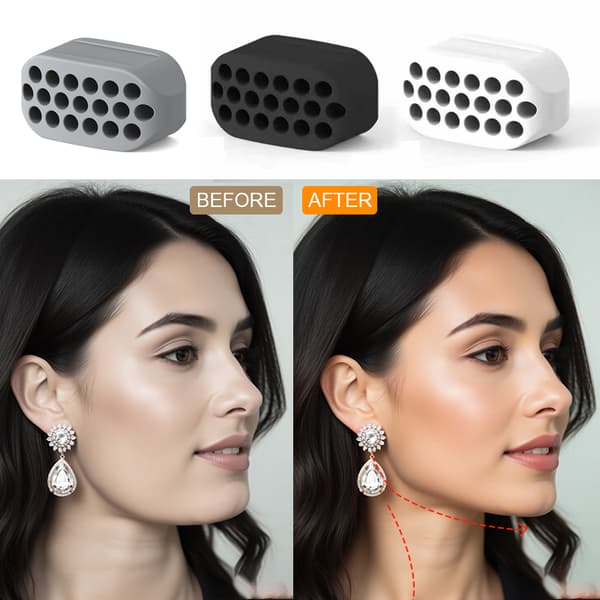 Jaw Trainer Jawline Exerciser Silicone 3-pack