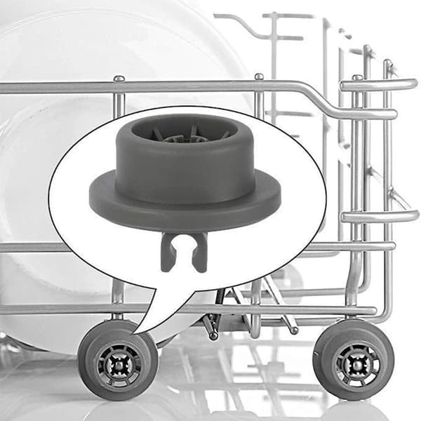 Dishwasher Lower Basket Wheel Replacement - 8 Pack, Compatible with Bosch and Siemens Dishwashers